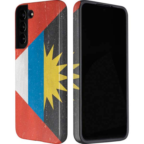 Antigua and Barbuda Flag Distressed Galaxy S22 Pro Case